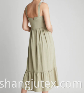color green long dress 